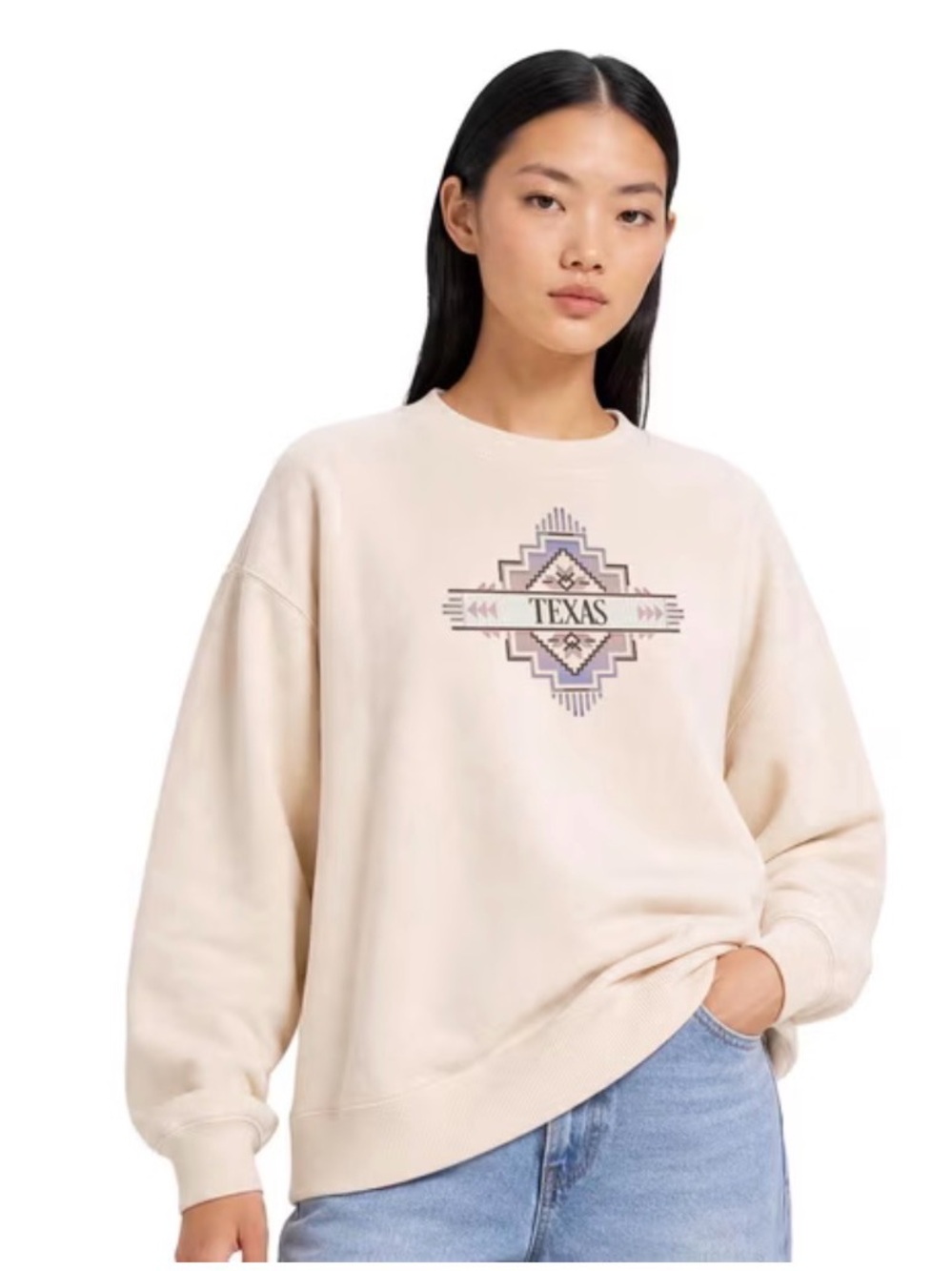 NWT! State of Mine Women's Aztec Burst State Sweatshirt Texas Size XS